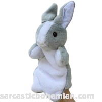 SUNONE11 Grey Bunny Hand Puppets Rabbit Baby Pretend Play Toys Easter Gifts Birthday Present for Children's Day B06XSBYSX2